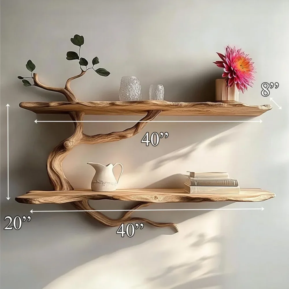 Floating Book Shelf, Custom Handmade, Solid Wood, Wall Bookcase - Image 3