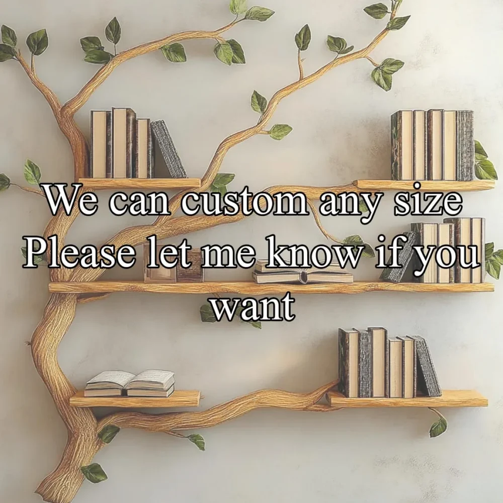 Driftwood Branch Tree Bookshelf, Solid Wood, Custom Floating Shelf, Live Edge - Image 3