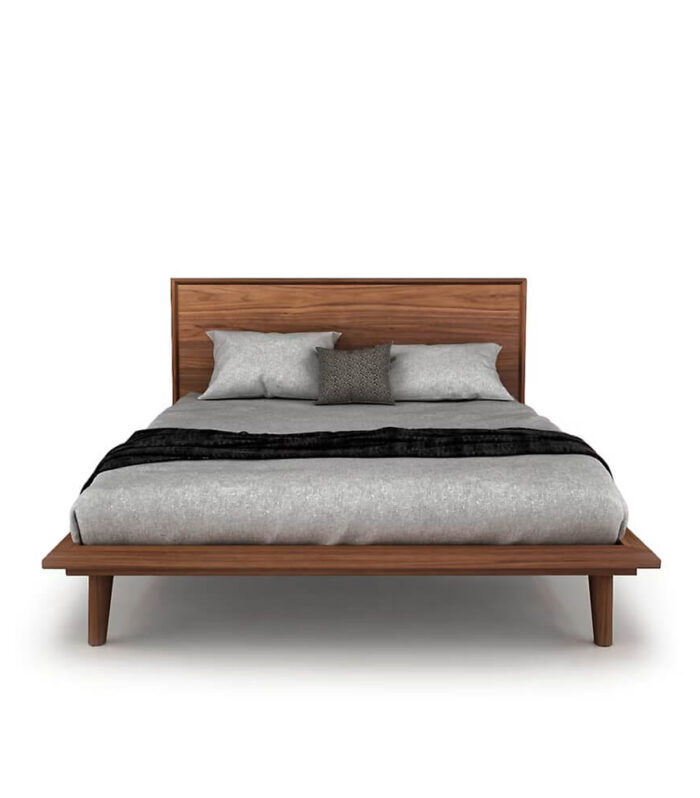 Herman Platform Bed Light Walnut