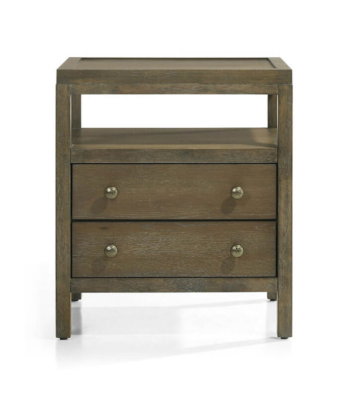Winston Two Drawer Bedside Table