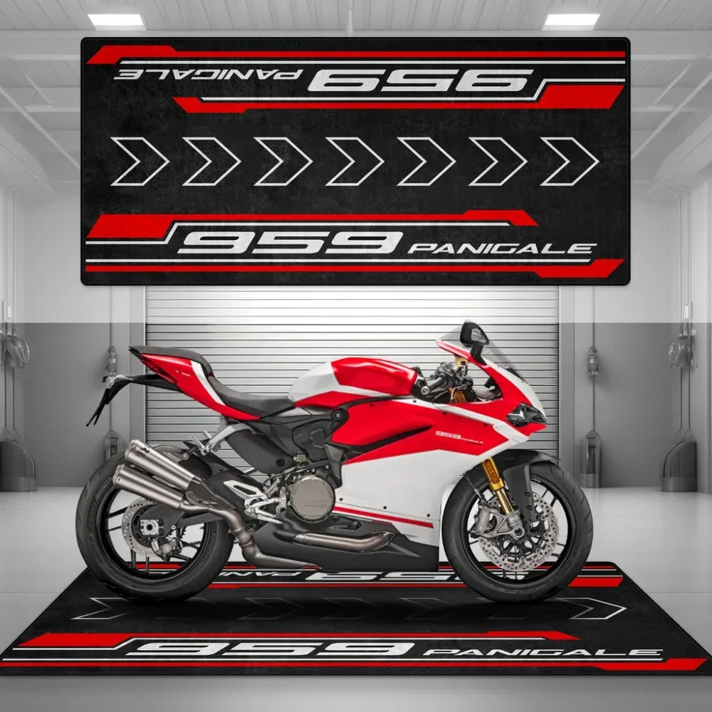 Highway Nomad Motorcycle Floor Mat, Custom Rider Garage Mat CAR493101125104 - Image 4