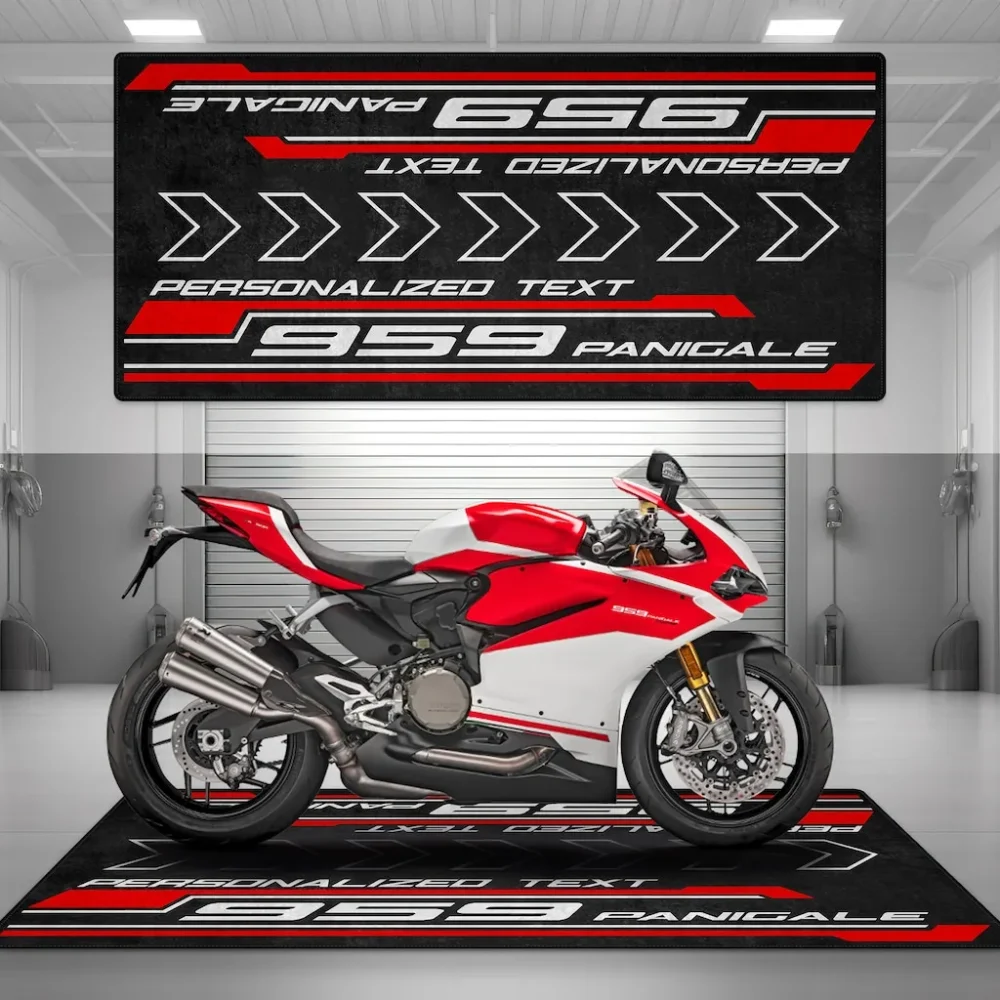 Highway Nomad Motorcycle Floor Mat, Custom Rider Garage Mat CAR493101125104 - Image 5