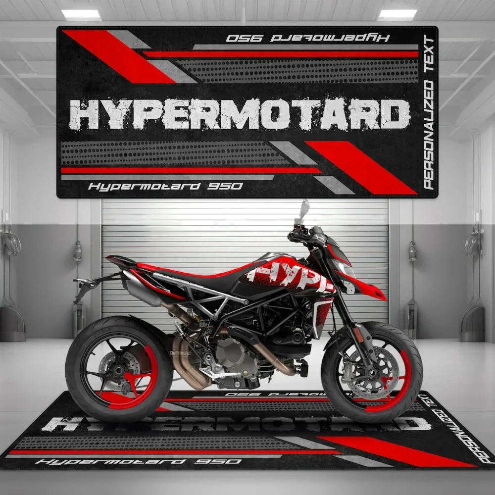 Moto Trekker Motorcycle Floor Mat, Non-Slip Garage Mat for Riders CAR493101125106 - Image 5