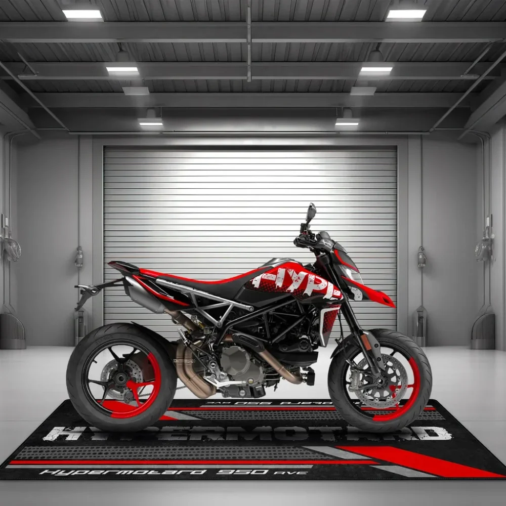 Moto Trekker Motorcycle Floor Mat, Non-Slip Garage Mat for Riders CAR493101125106 - Image 3