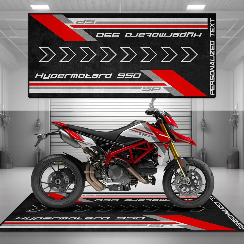Lone Wolf Machine Motorcycle Floor Mat, Personalized Biker Garage Accessory CAR493101125108 - Image 5