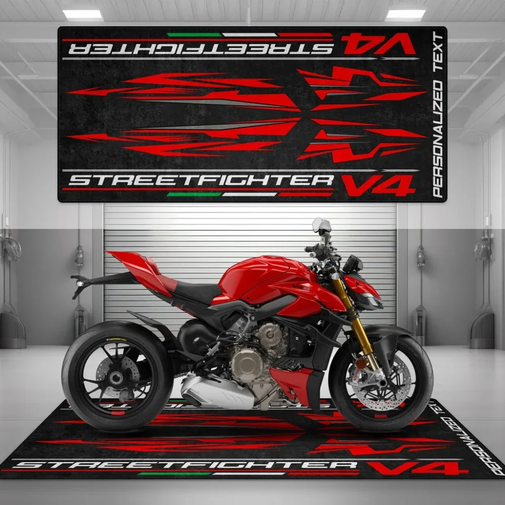 Chrome Soul Ride Motorcycle Floor Mat, Motorcycle Garage Protection Pad CAR493101125110 - Image 5