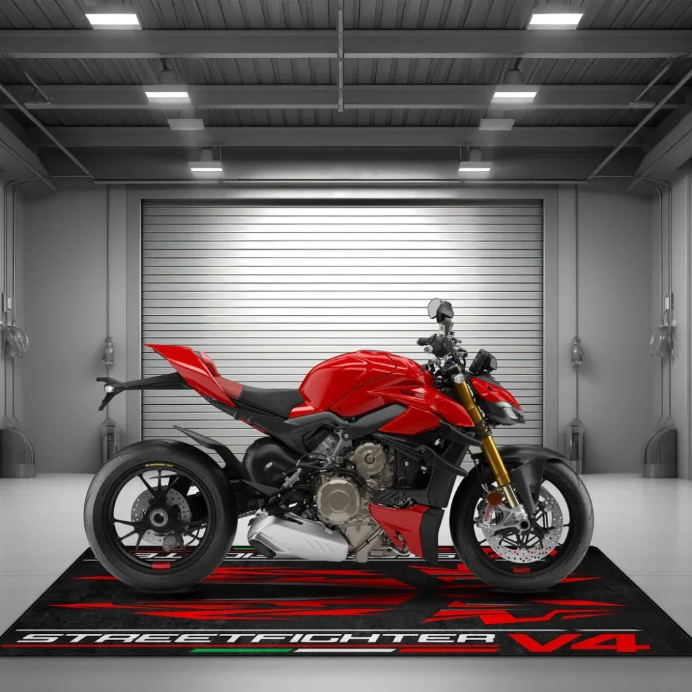 Chrome Soul Ride Motorcycle Floor Mat, Motorcycle Garage Protection Pad CAR493101125110 - Image 3