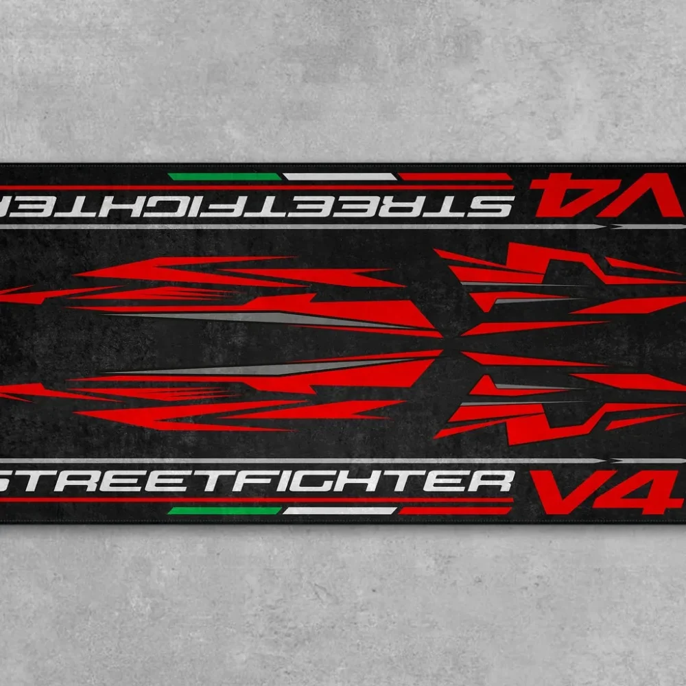 Chrome Soul Ride Motorcycle Floor Mat, Motorcycle Garage Protection Pad CAR493101125110