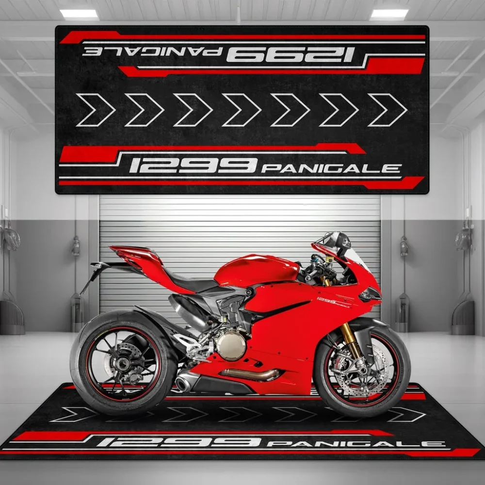 Midnight Rider Motorcycle Floor Mat, Custom Garage Decor for Motorheads CAR493101125113 - Image 4