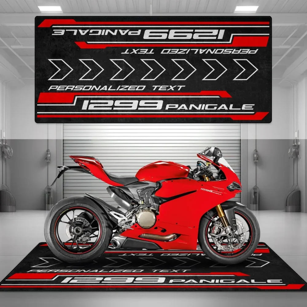 Midnight Rider Motorcycle Floor Mat, Custom Garage Decor for Motorheads CAR493101125113 - Image 5