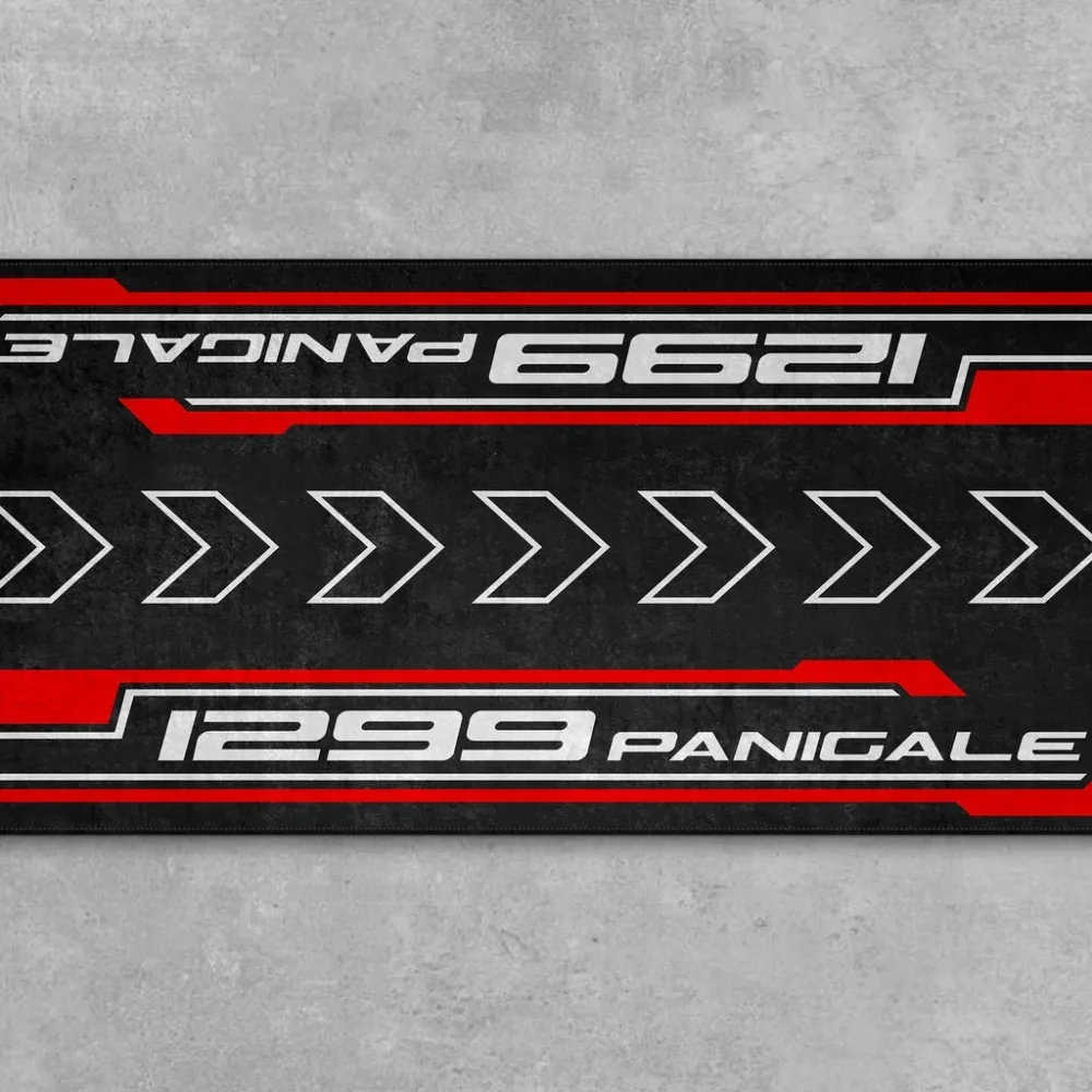Midnight Rider Motorcycle Floor Mat, Custom Garage Decor for Motorheads CAR493101125113