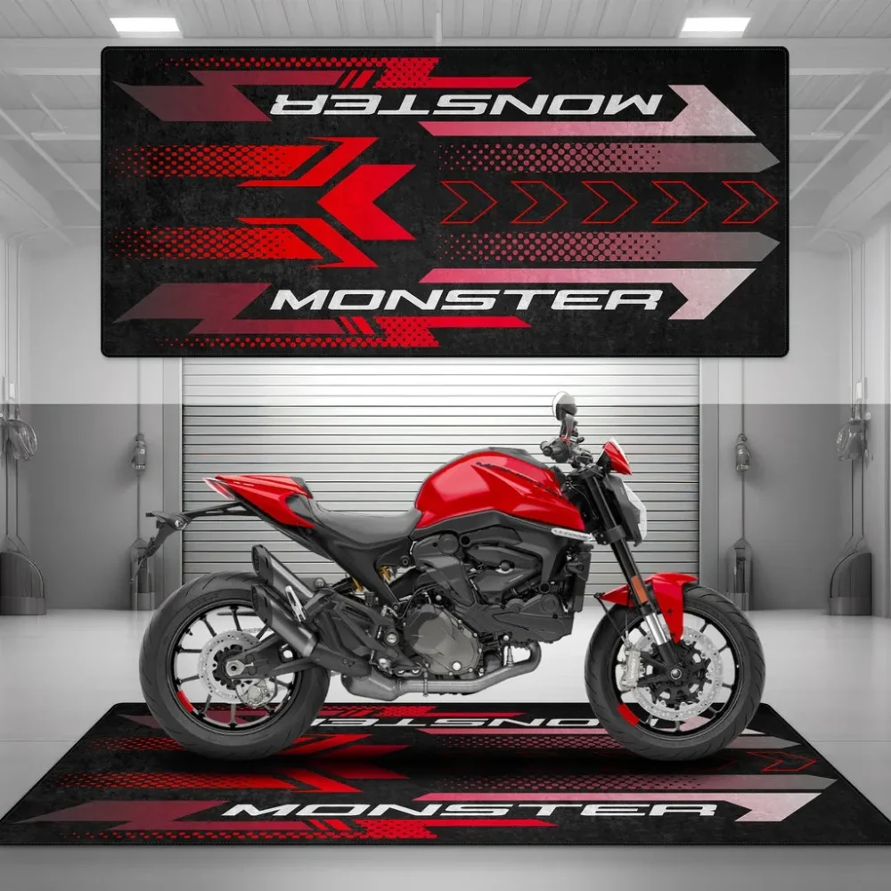 Thunder Road Machine Motorcycle Floor Mat, Stylish Garage Floor Protector CAR493101125116 - Image 4