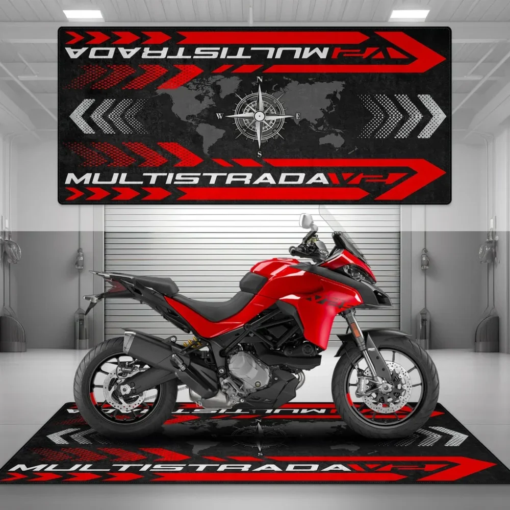 Rider's Machine Motorcycle Floor Mat, Custom Motorcycle Garage Pit Mat CAR493101125117 - Image 4