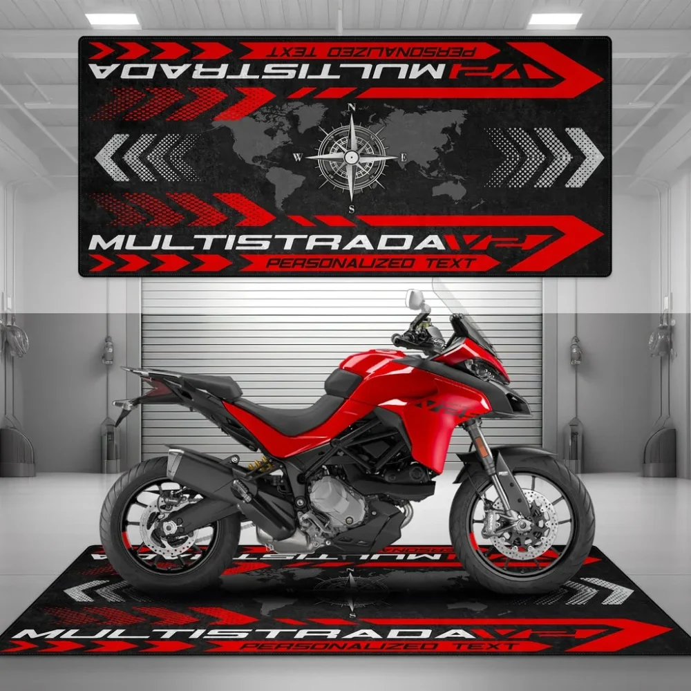 Rider's Machine Motorcycle Floor Mat, Custom Motorcycle Garage Pit Mat CAR493101125117 - Image 5