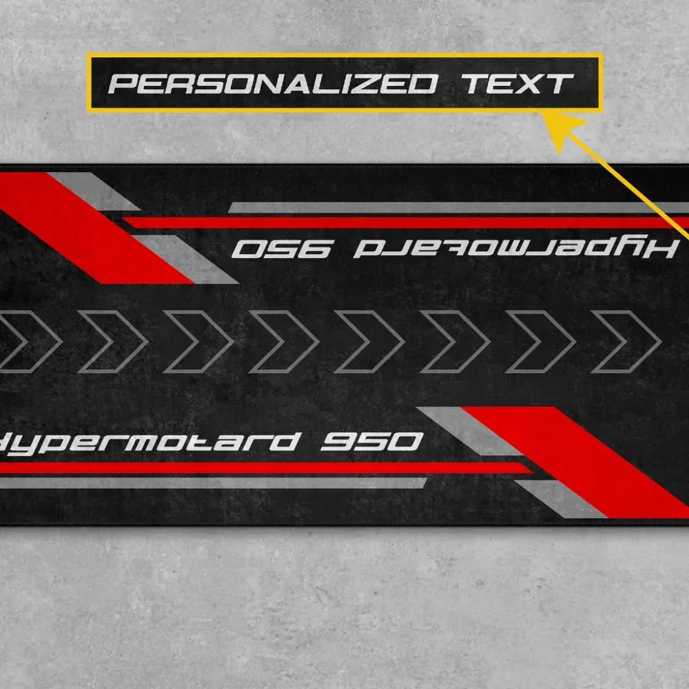 Two-Wheel Beast Motorcycle Floor Mat, Personalized Garage Floor Protection CAR493101125118 - Image 2