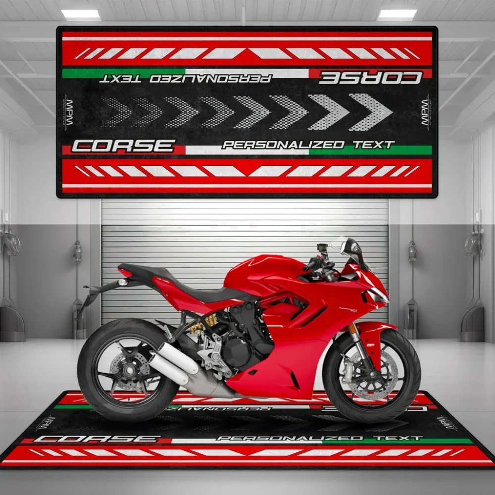 Weekend Cruiser Motorcycle Floor Mat, Personalized Biker Pit Mat CAR493101125121 - Image 5
