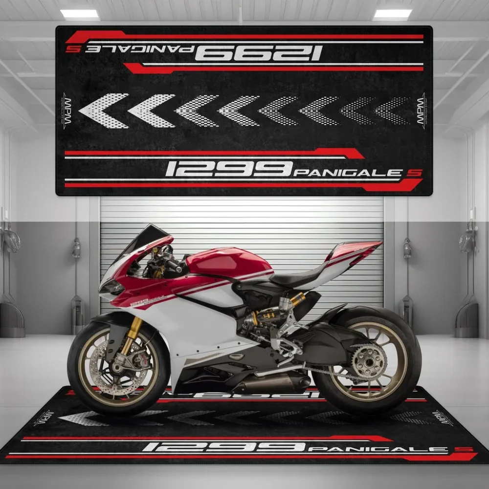 Road Warrior Ride Motorcycle Floor Mat, Custom Name Garage Mat CAR493101125123 - Image 4