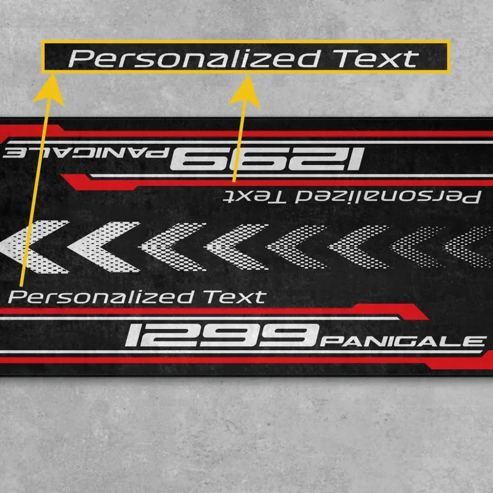 Road Warrior Ride Motorcycle Floor Mat, Custom Name Garage Mat CAR493101125123 - Image 2