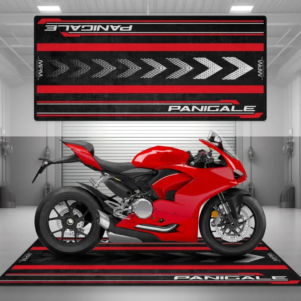 Speed Demon Motorcycle Floor Mat, Custom Rider Garage Mat CAR493101125129 - Image 4