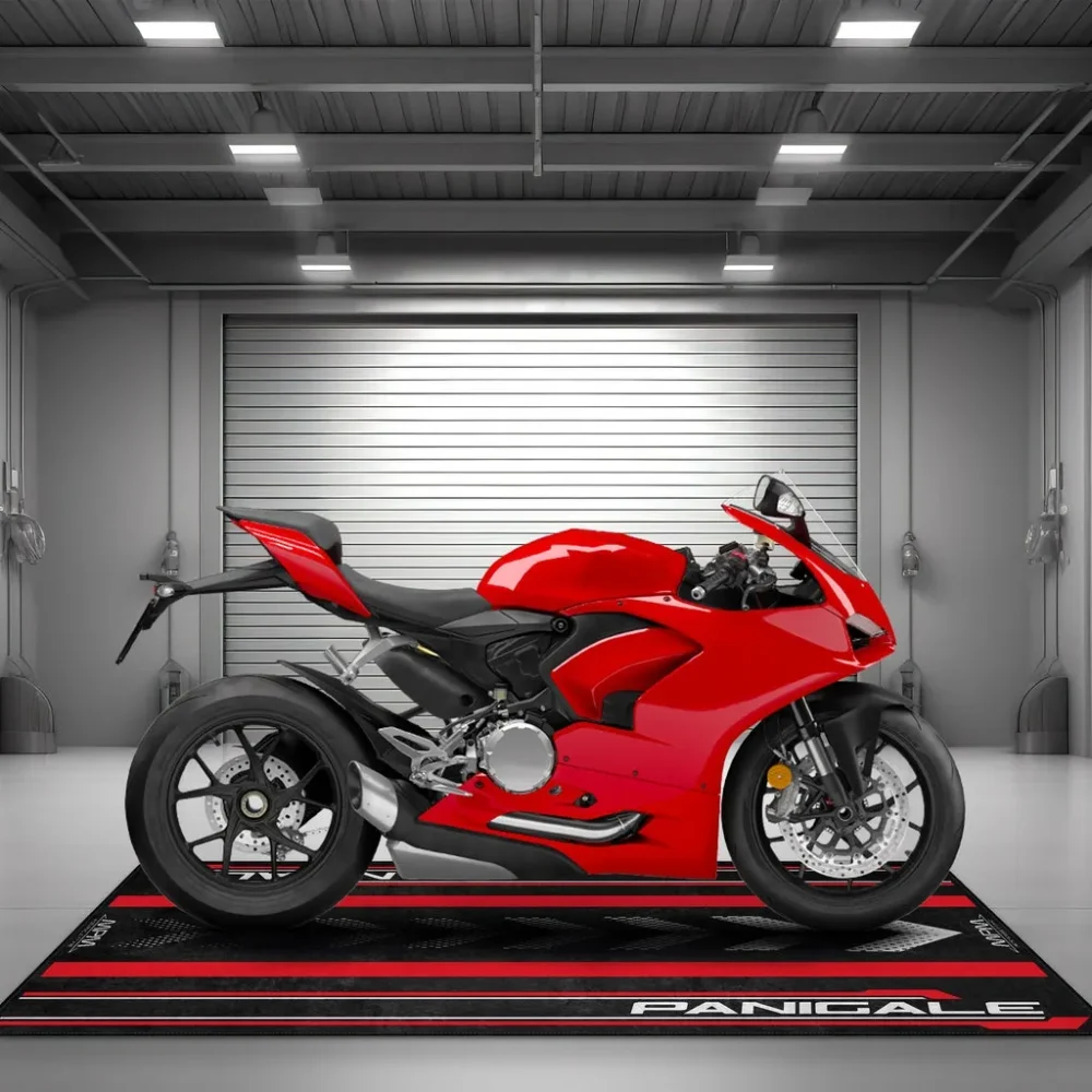 Speed Demon Motorcycle Floor Mat, Custom Rider Garage Mat CAR493101125129 - Image 3
