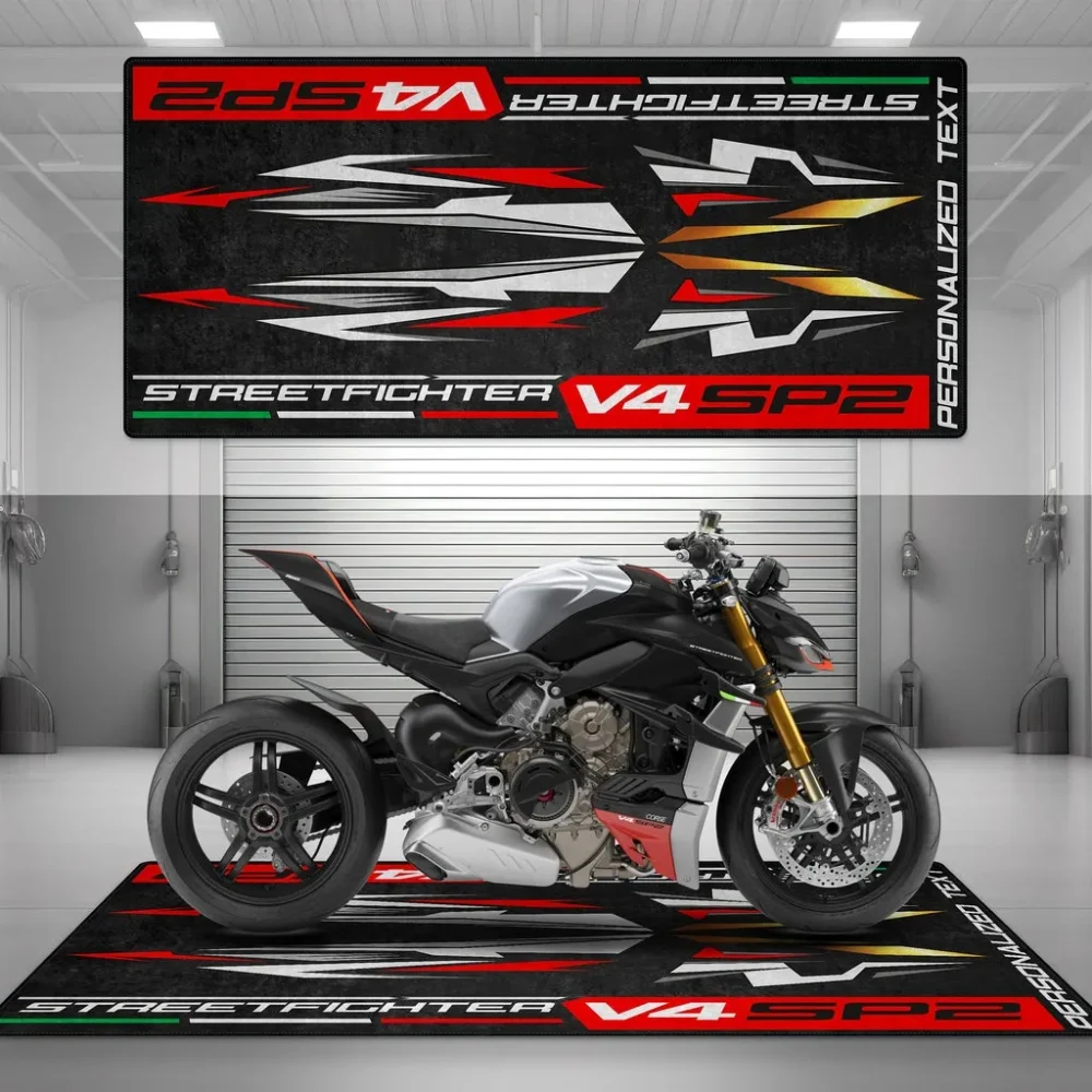 Torque Monster Motorcycle Floor Mat, Custom Motorcycle Parking Mat CAR493101125132 - Image 5