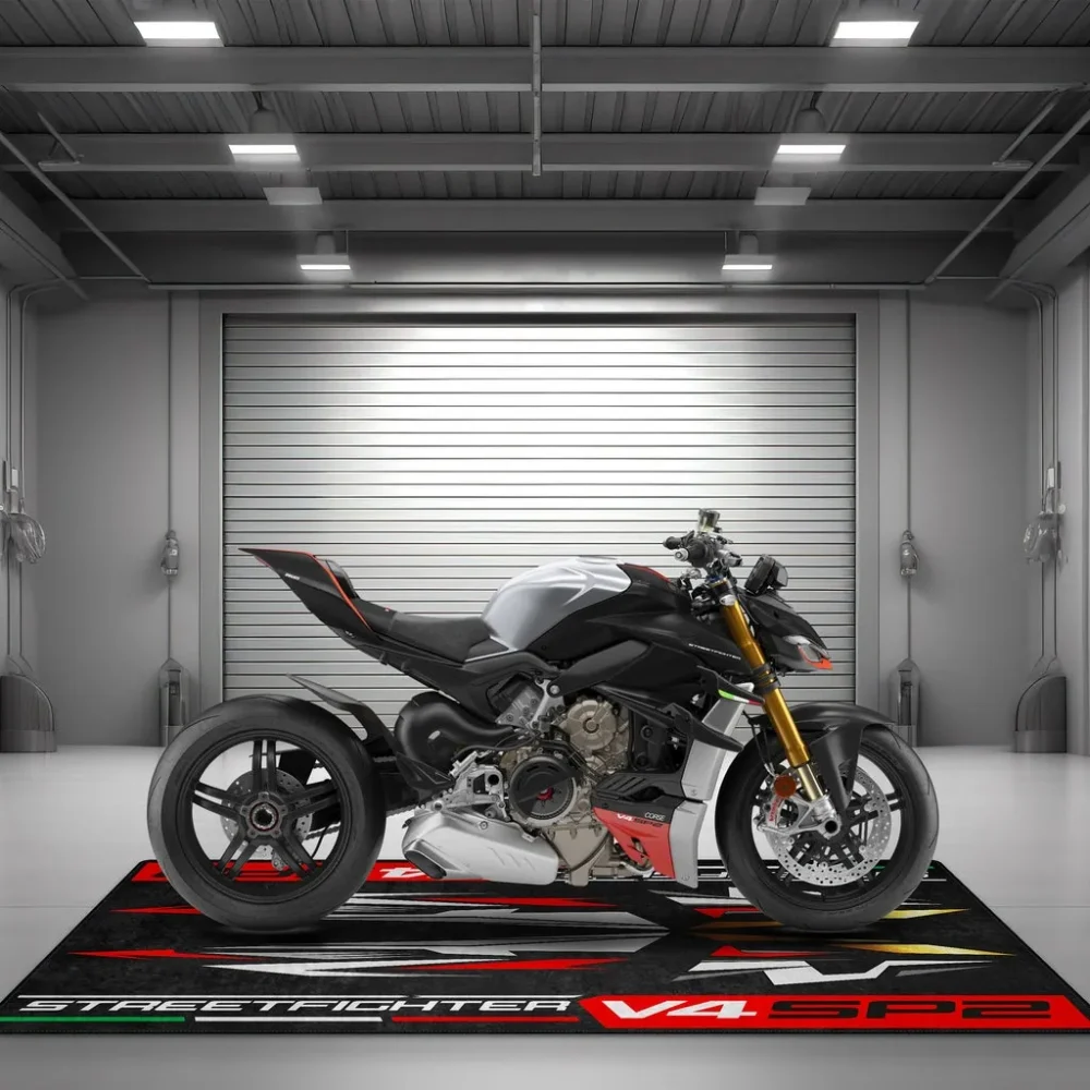 Torque Monster Motorcycle Floor Mat, Custom Motorcycle Parking Mat CAR493101125132 - Image 3