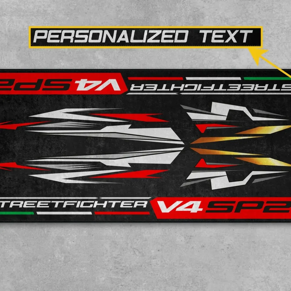 Torque Monster Motorcycle Floor Mat, Custom Motorcycle Parking Mat CAR493101125132 - Image 2