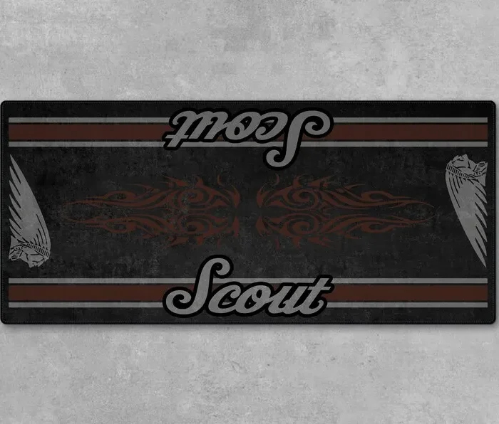 Rider's Machine Motorcycle Floor Mat, Custom Motorcycle Garage Pit Mat CAR493101125135