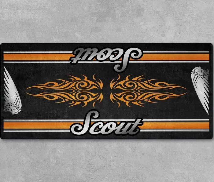 Race-Ready Machine Motorcycle Floor Mat, Washable Motorcycle Floor Pad CAR493101125148