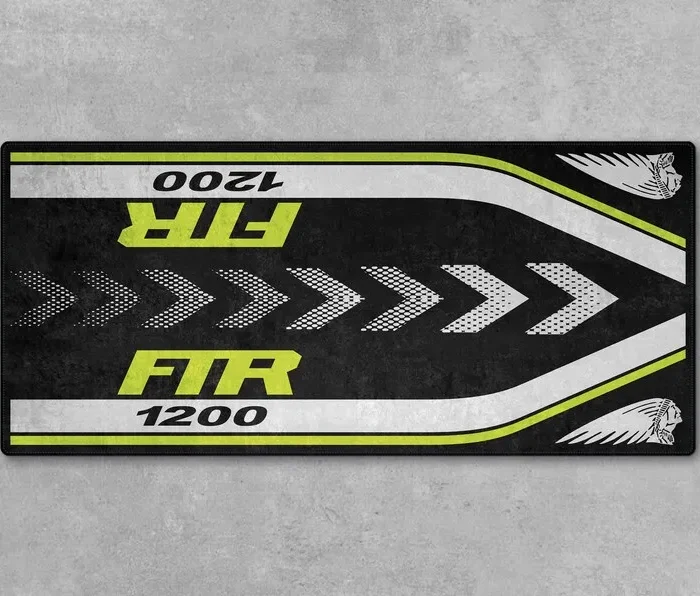 Street Racer Motorcycle Floor Mat, Non-Slip Garage Mat for Riders CAR493101125149