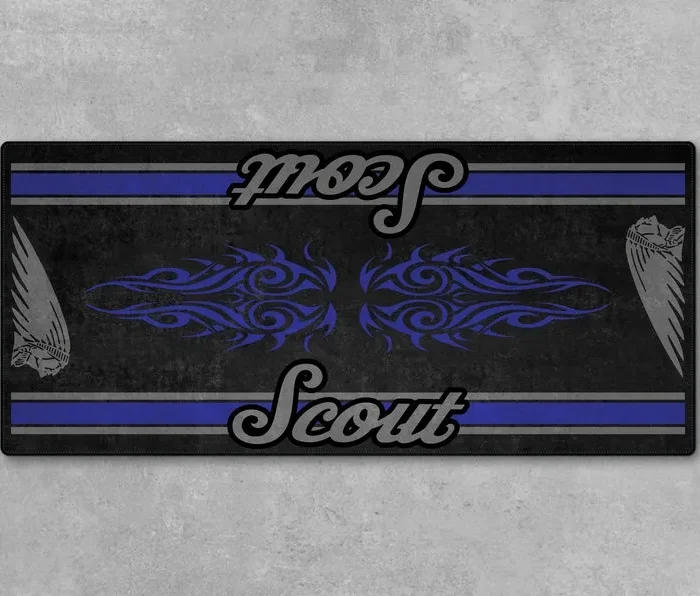 Asphalt Shredder Motorcycle Floor Mat, Personalized Biker Garage Accessory CAR493101125151