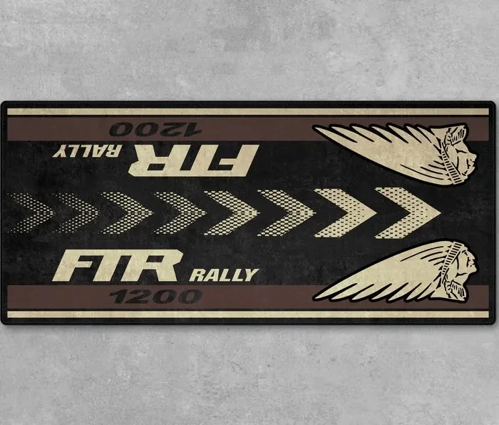Workshop Ride Motorcycle Floor Mat, Custom Motorcycle Garage Pit Mat CAR493101125160