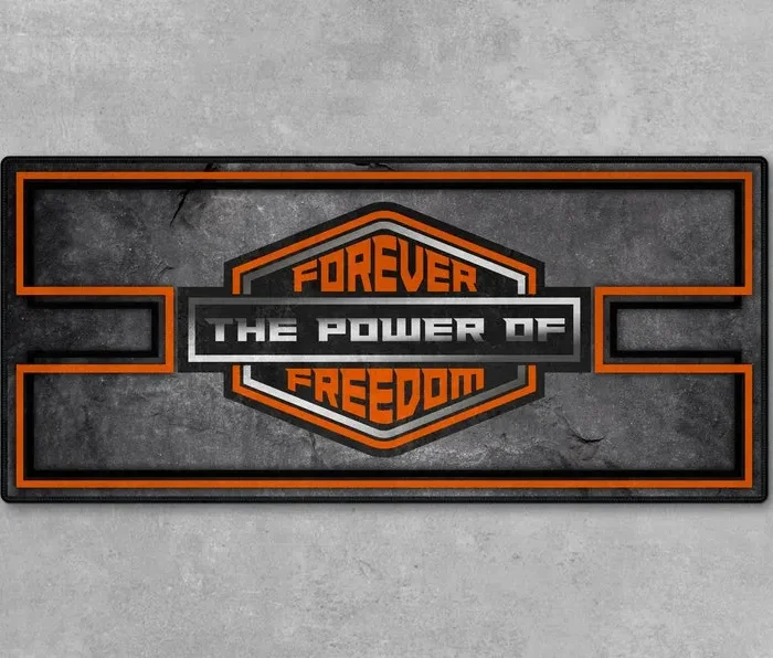 Trail Blazer Motorcycle Floor Mat, Custom Name Garage Mat CAR493101125166