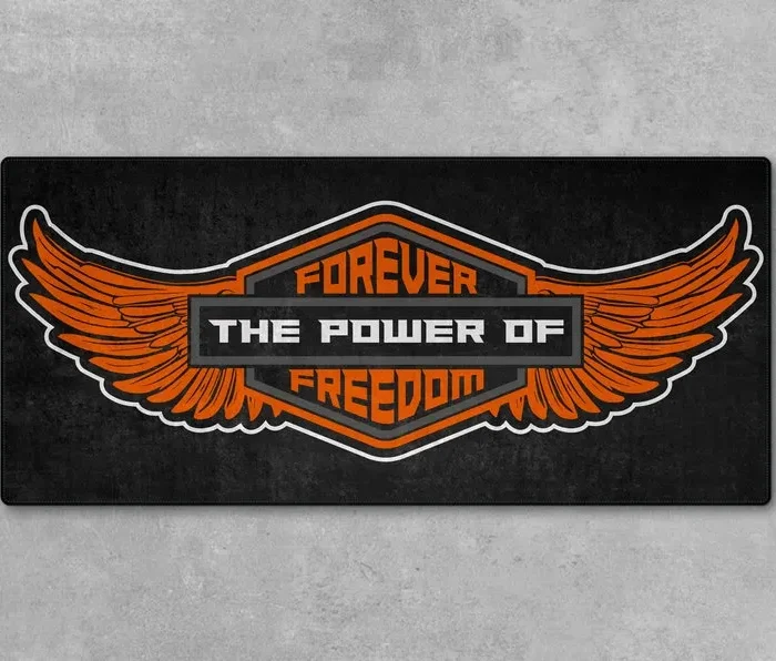 Cross-Country Rider Motorcycle Floor Mat, Stylish Motorcycle Pit Pad CAR493101125167
