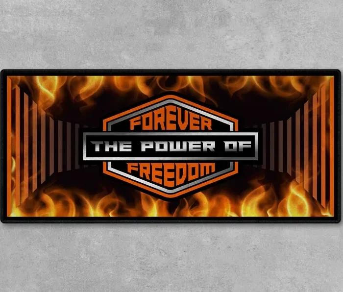 Off-Road Adventurer Motorcycle Floor Mat, Personalized Garage Floor Decor CAR493101125170
