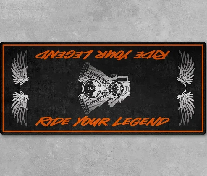 Gearhead Ride Motorcycle Floor Mat, Motorcycle Floor Mat Gift Idea CAR493101125182