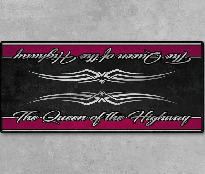 Rider's Machine Motorcycle Floor Mat, Custom Motorcycle Garage Pit Mat CAR493101125185
