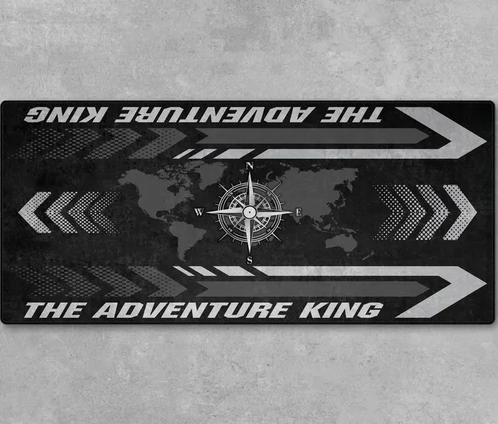 Road Warrior Ride Motorcycle Floor Mat, Custom Name Garage Mat CAR493101125191