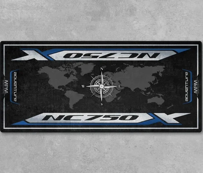 Asphalt Shredder Motorcycle Floor Mat, Personalized Biker Garage Accessory CAR493101125201