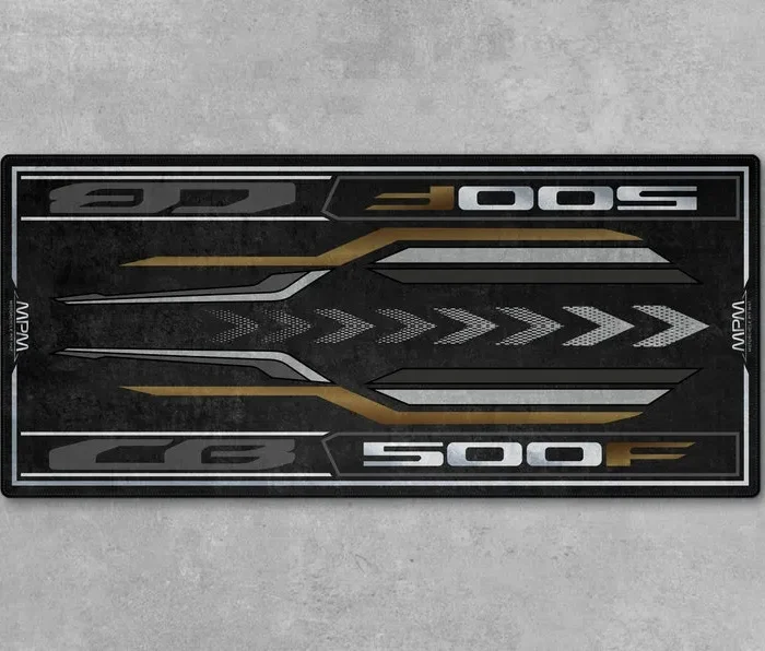 High-Octane Ride Motorcycle Floor Mat, Premium Pit Mat for Riders CAR493101125202