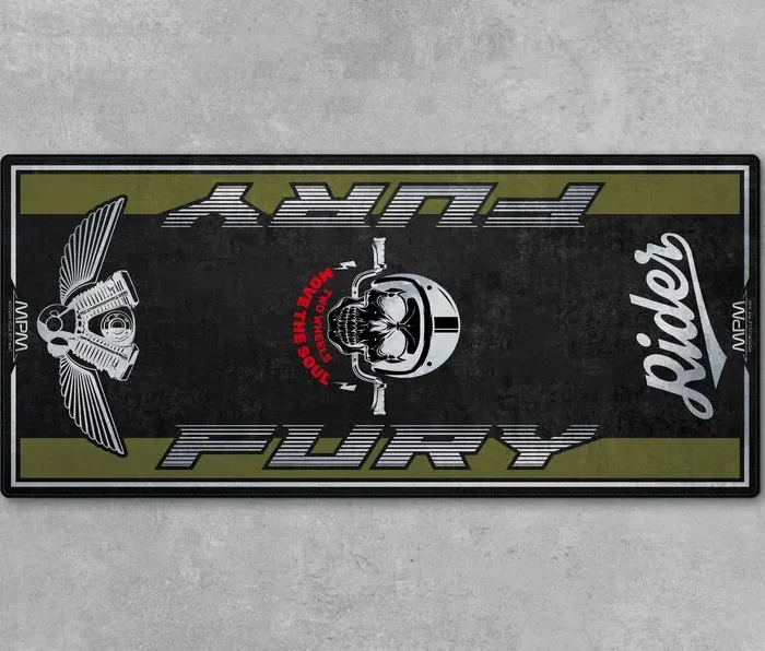 Builder's Pride Motorcycle Floor Mat, Stylish Garage Floor Protector CAR493101125209