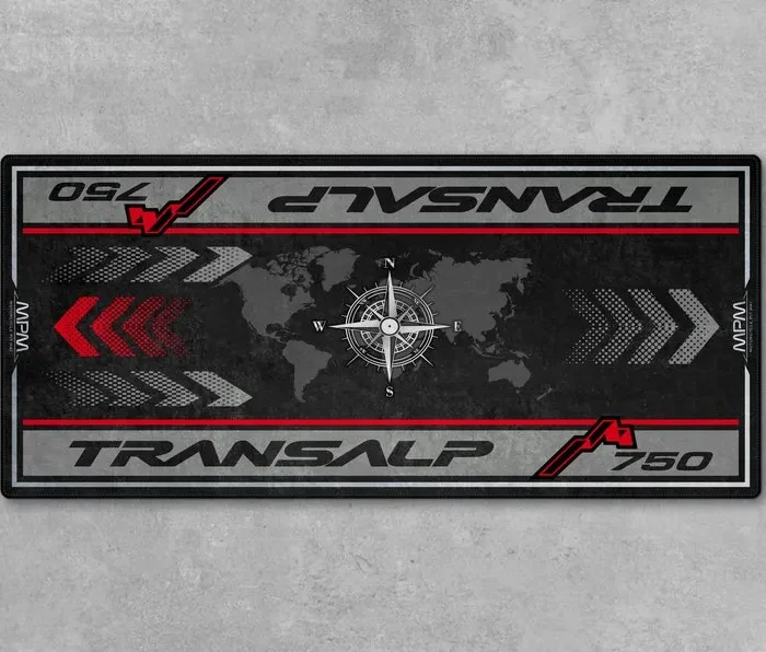 Trail Blazer Motorcycle Floor Mat, Custom Name Garage Mat CAR493101125216
