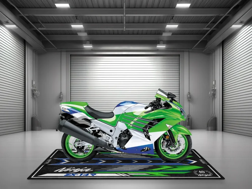 Motorbike Motorcycles Floor Mat, Custom Motorcycle Garage Pit Mat CAR493101225555 - Image 4