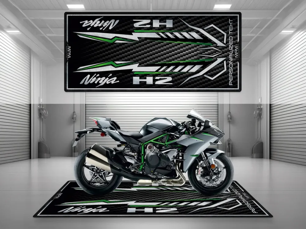 Street Bike Motorcycles Floor Mat, Personalized Garage Floor Protection CAR493101225556 - Image 3