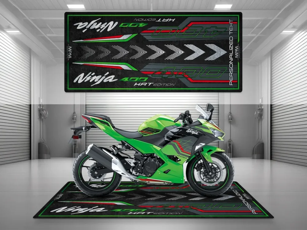 Touring Bike Motorcycles Floor Mat, Personalized Biker Pit Mat CAR493101225559 - Image 2