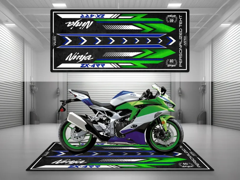 Cruiser Motorcycles Floor Mat, Heavy-Duty Motorcycle Floor Mat CAR493101225560 - Image 3
