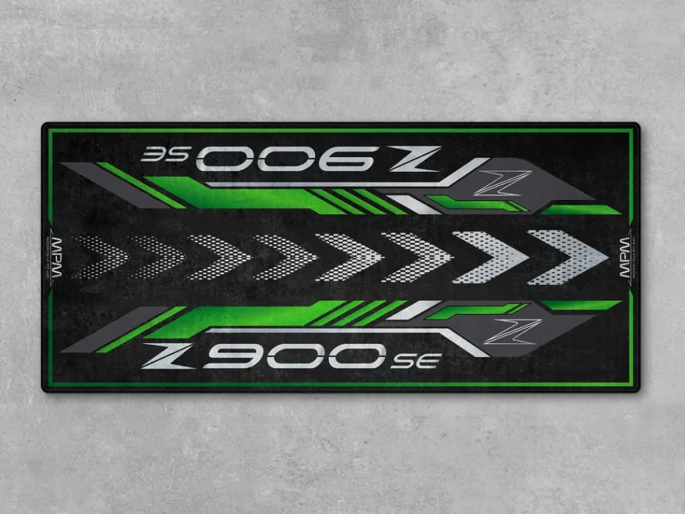 Two-Wheeler Motorcycles Floor Mat, Custom Name Garage Mat CAR493101225561