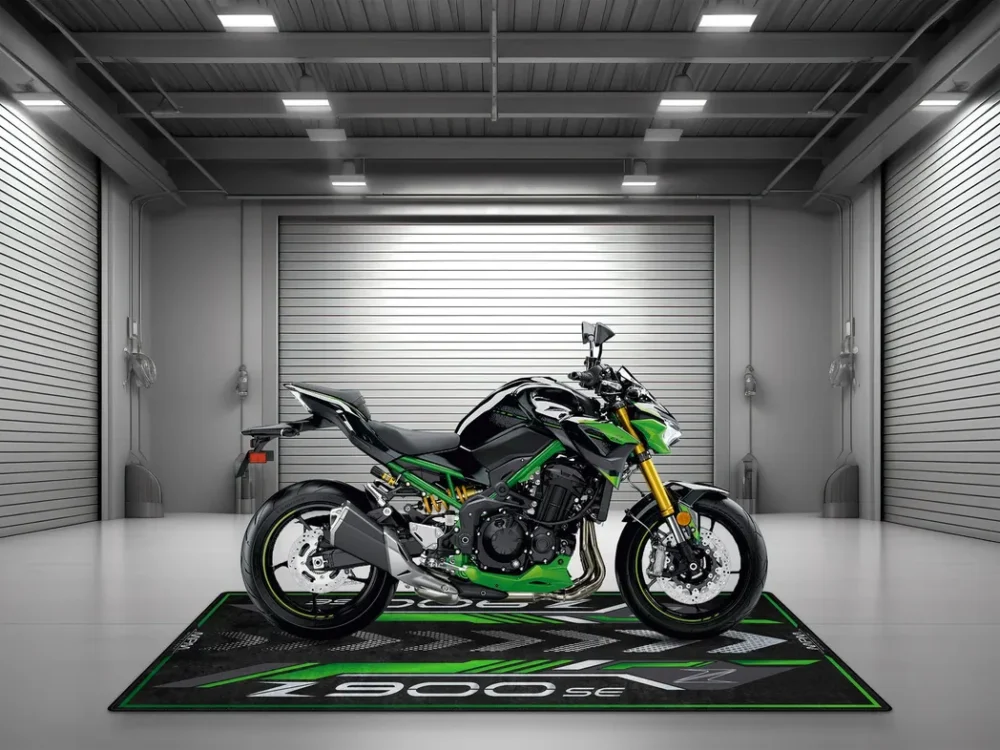 Two-Wheeler Motorcycles Floor Mat, Custom Name Garage Mat CAR493101225561 - Image 4