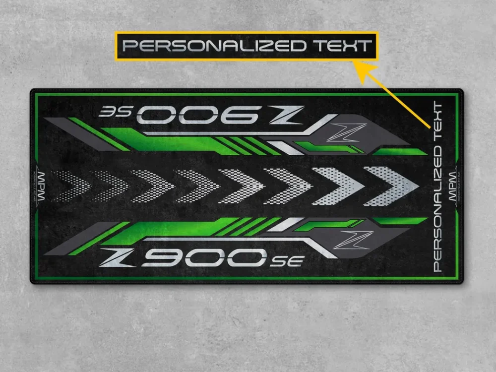 Two-Wheeler Motorcycles Floor Mat, Custom Name Garage Mat CAR493101225561 - Image 5
