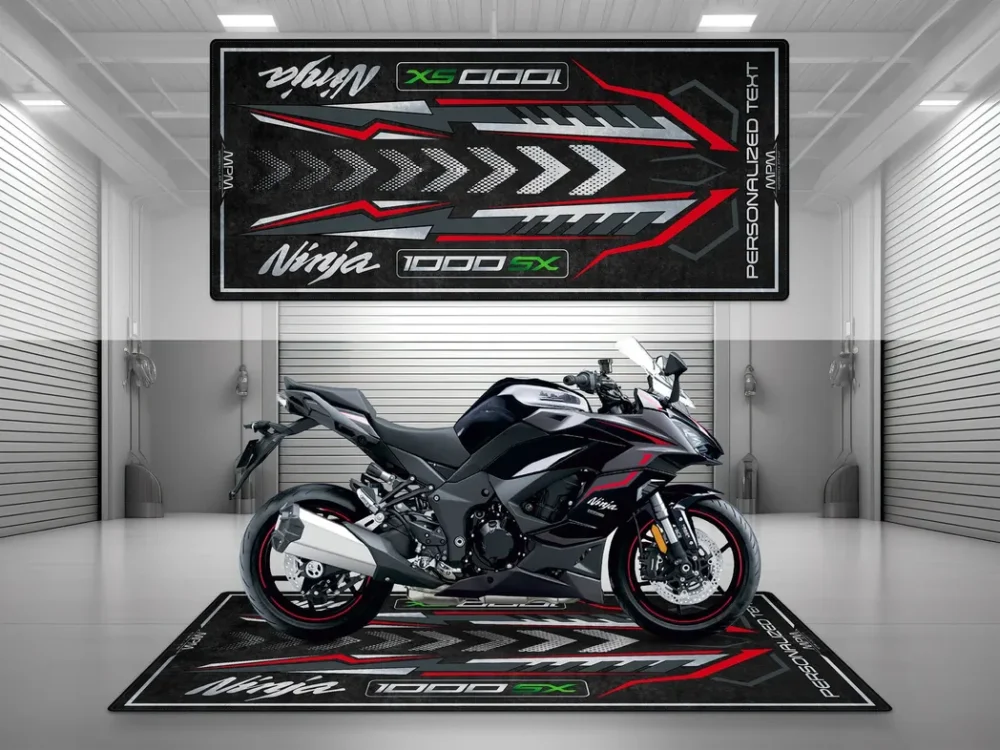 Ride Machine Motorcycles Floor Mat, Stylish Motorcycle Pit Pad CAR493101225562 - Image 6